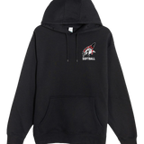 Aitkin Softball - Black Hoodie Value - Left Chest