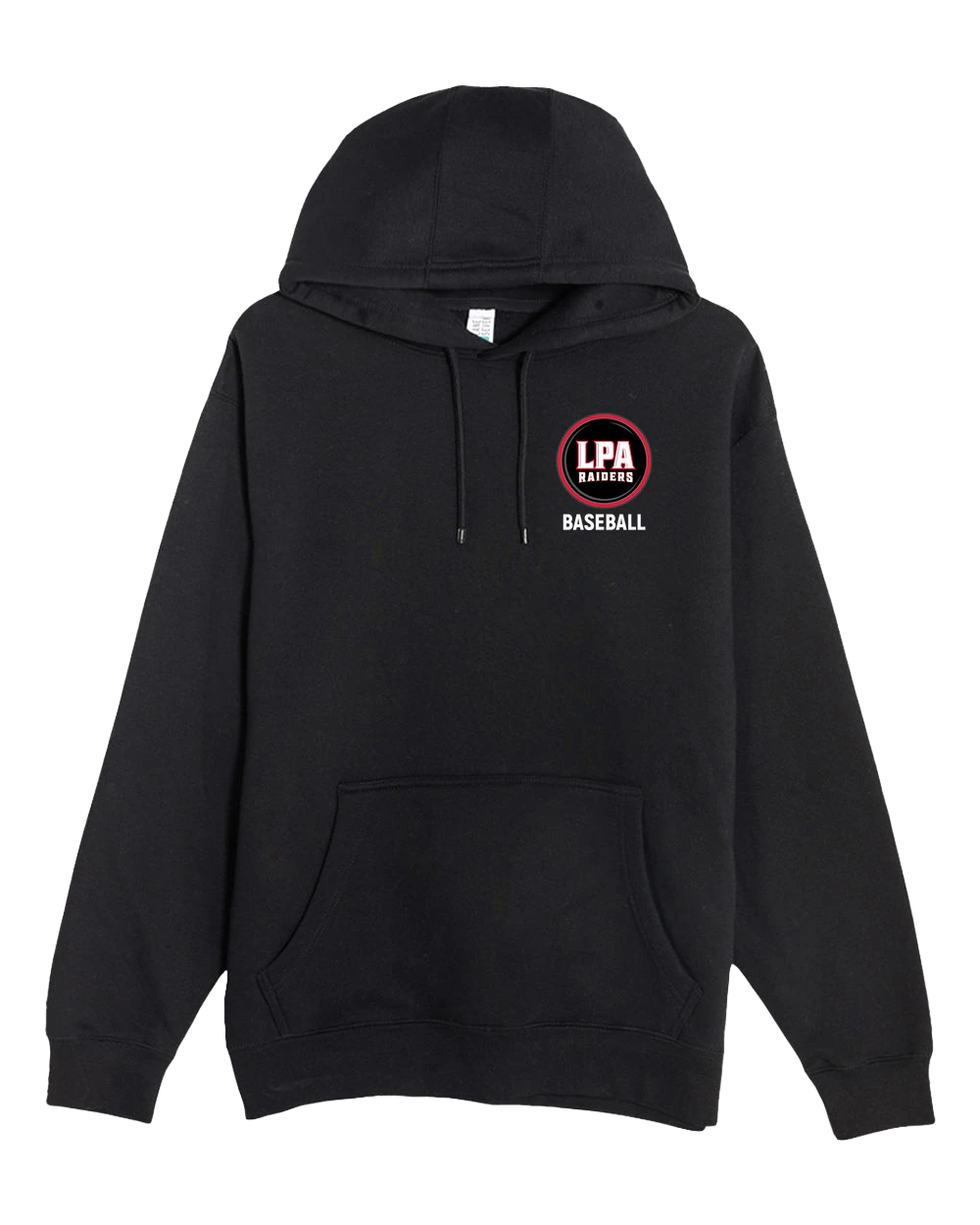LPA BASEBALL - Black Hoodie Value - Left Chest
