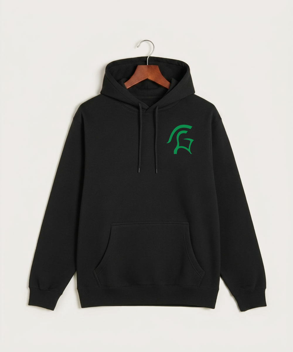 La Crescent High School Football (Boys) - Black Hoodie Value - Left Chest