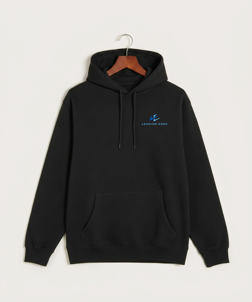 Leading Edge Team Store - Black Hoodie Value - Left Chest