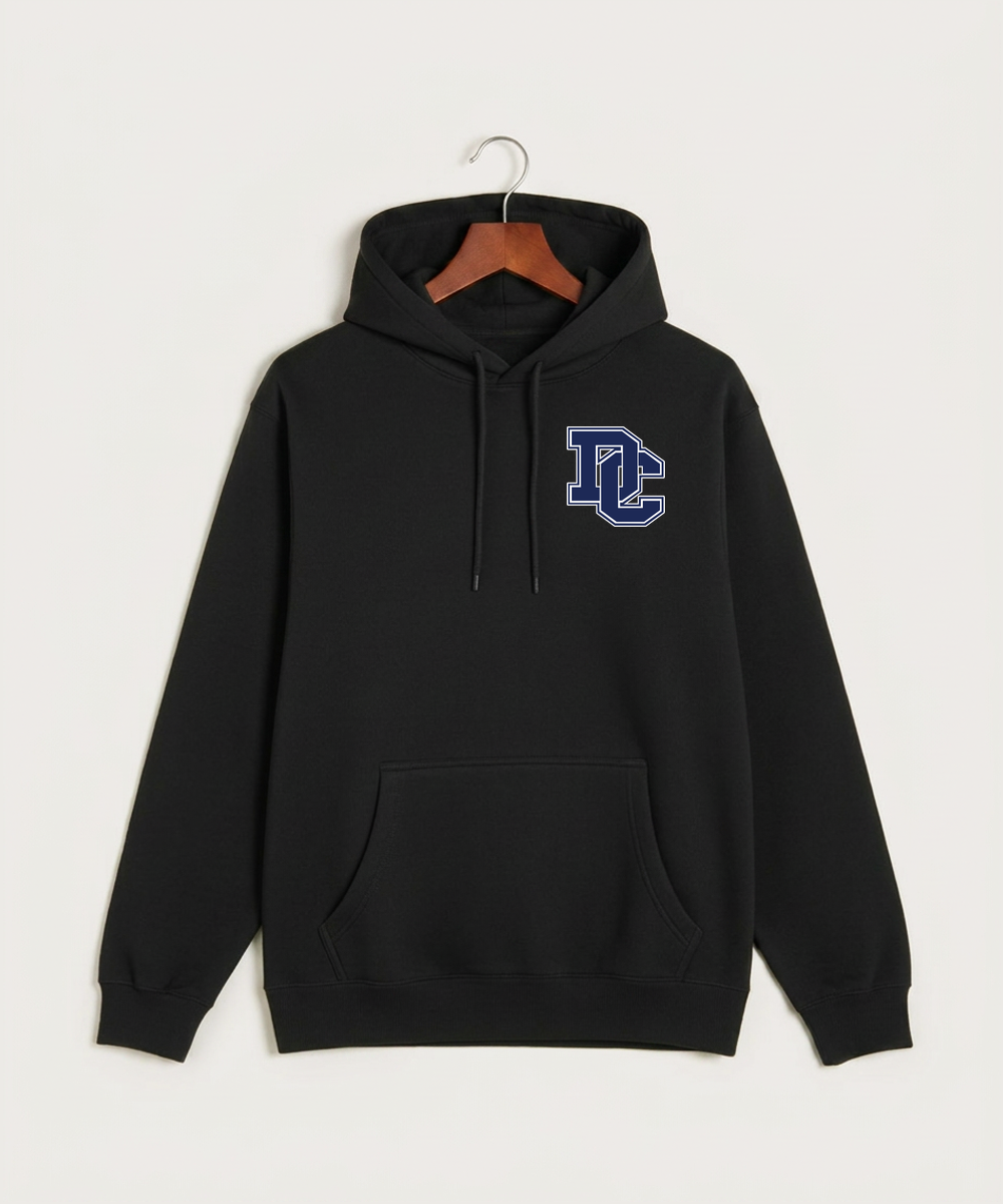 Dassel Cokato High School Football (Boys) - Black Hoodie Value - Left Chest