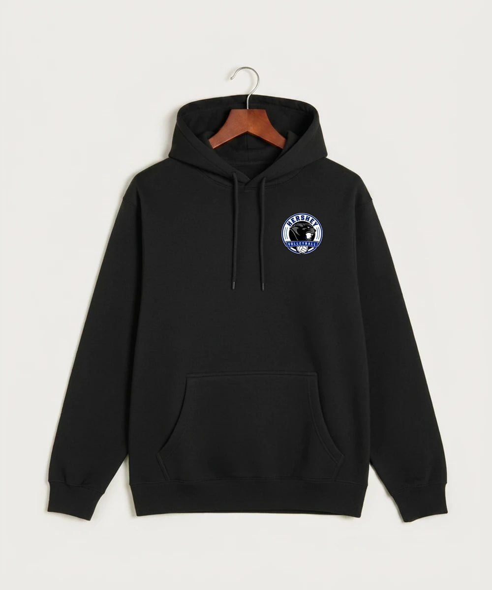 Hershey High School Volleyball Team Store - Black Hoodie Value - Left Chest