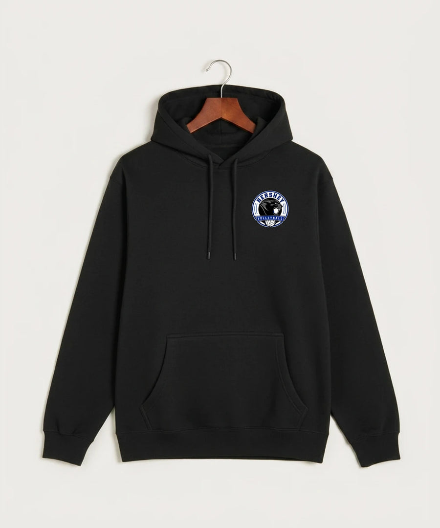 Hershey High School Volleyball Team Store - Black Hoodie Value - Left Chest