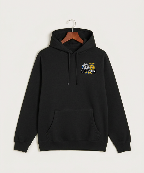 Shelton High School FFA general - Black Hoodie Value - Left Chest