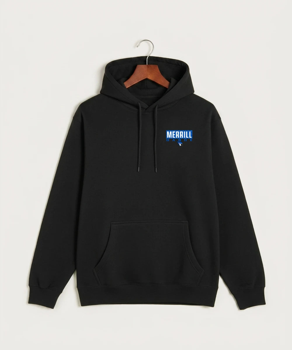 Merrill Dance and Cheer - Black Hoodie Value - Left Chest