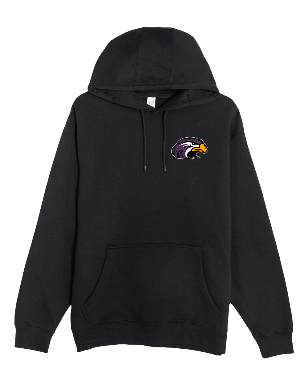 Montevideo Baseball - Black Hoodie Value - Left Chest