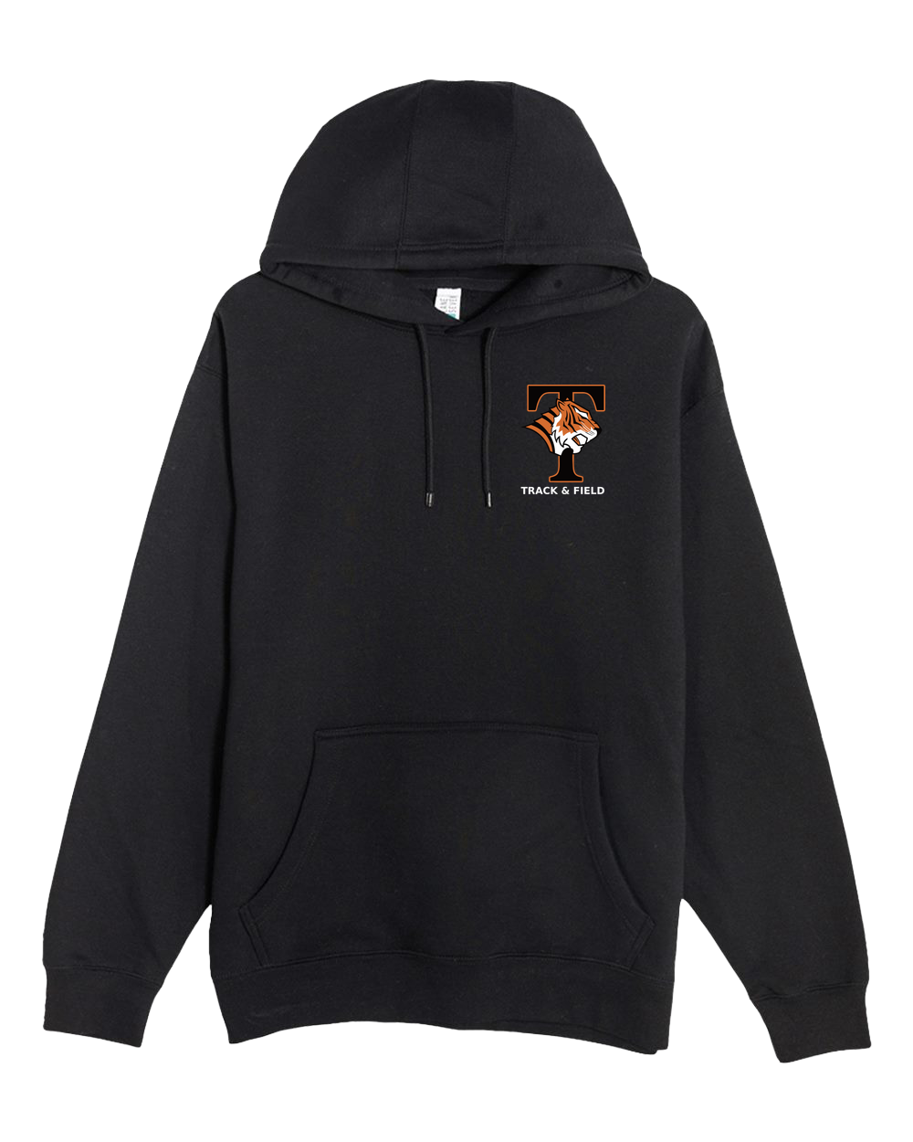 St. Cloud Tech Track & Field - Black Hoodie Value - Left Chest