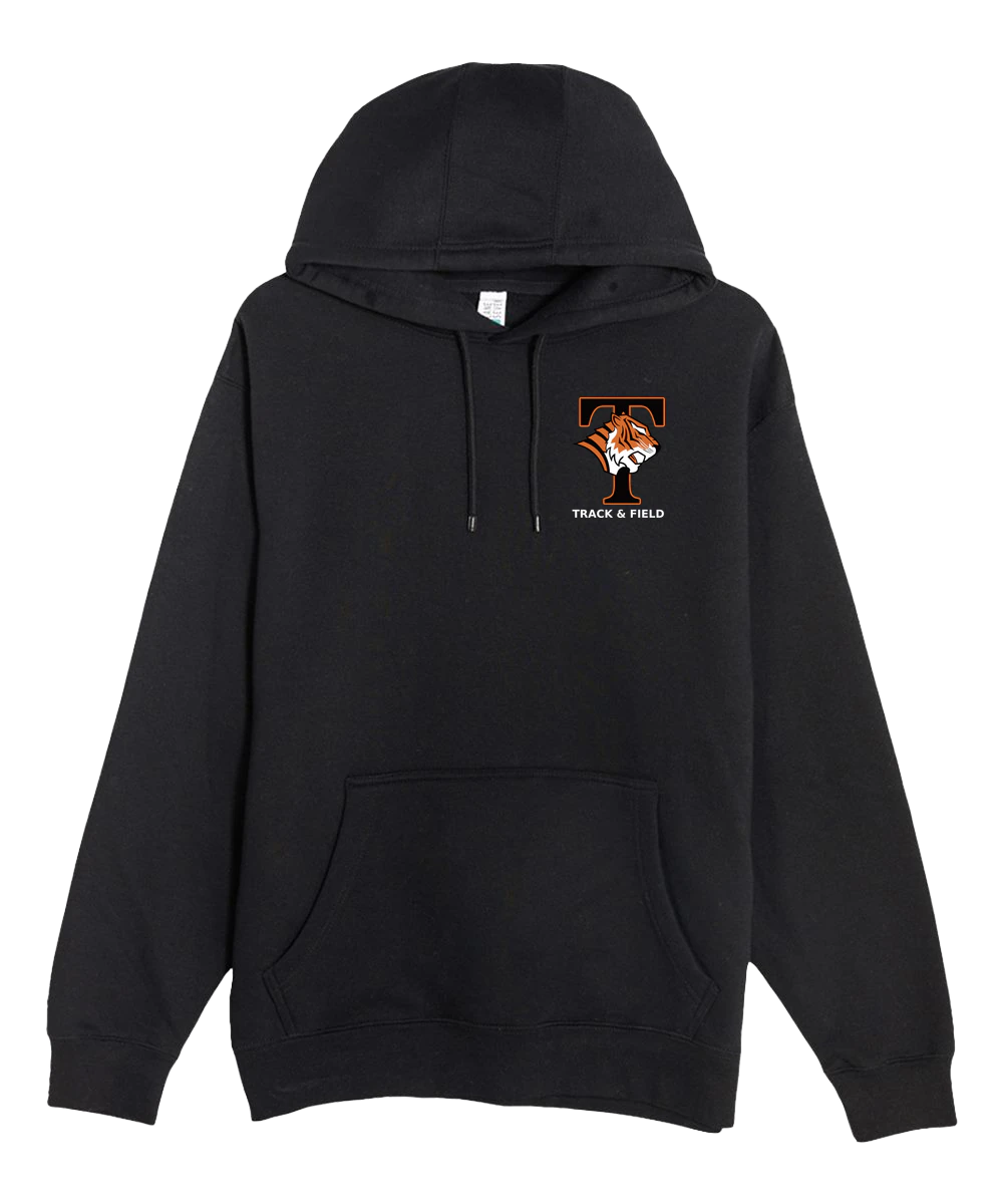 St. Cloud Tech Track & Field - Black Hoodie Value - Left Chest