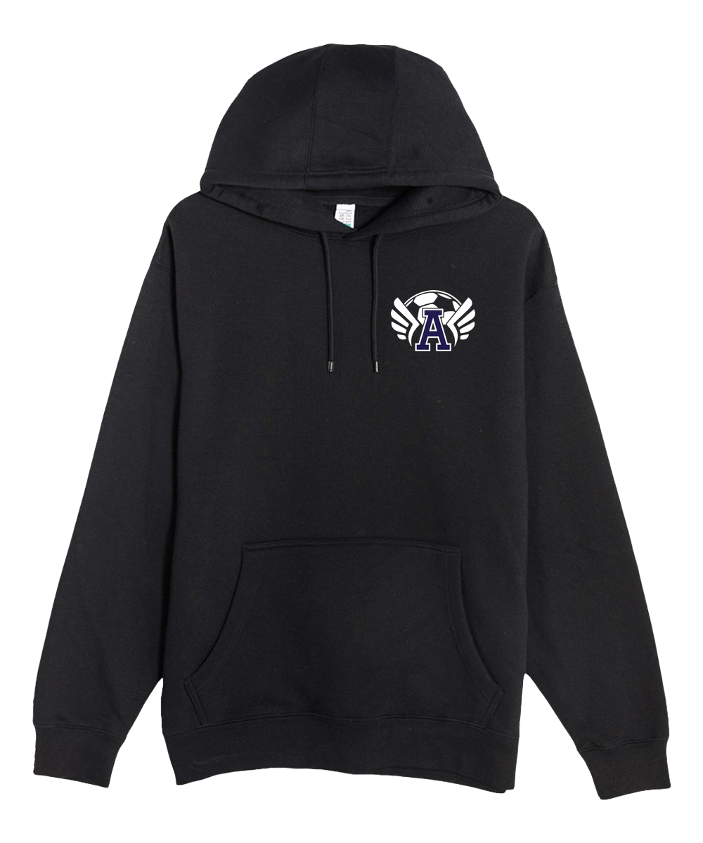 Abingdon Soccer - Black Hoodie Value - Left Chest