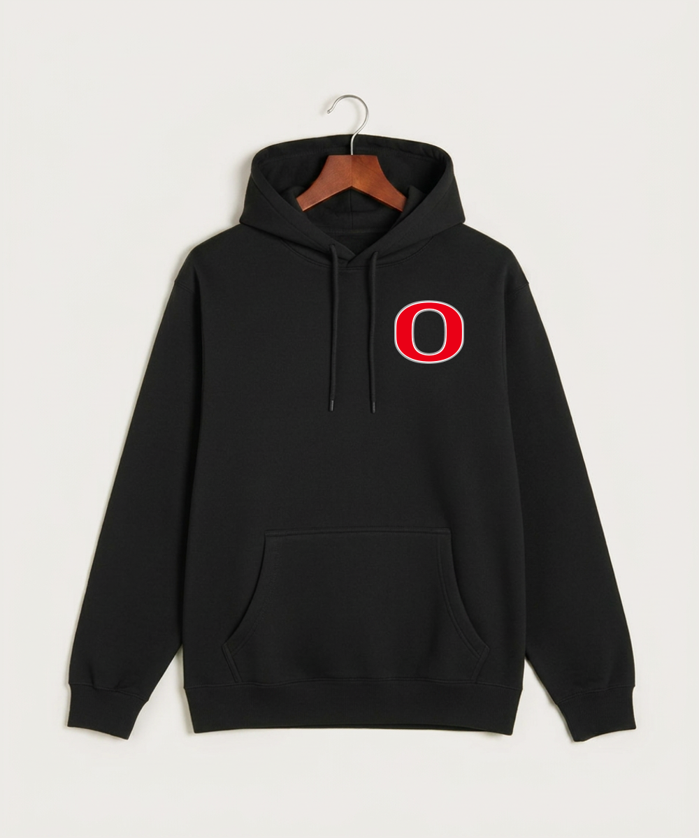 Osakis High School Athletics Coed - Black Hoodie Value - Left Chest