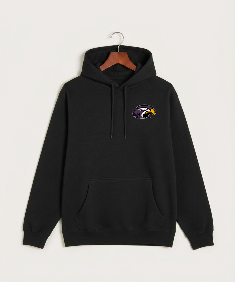 Montevideo High School Football (Boys) - Black Hoodie Value - Left Chest