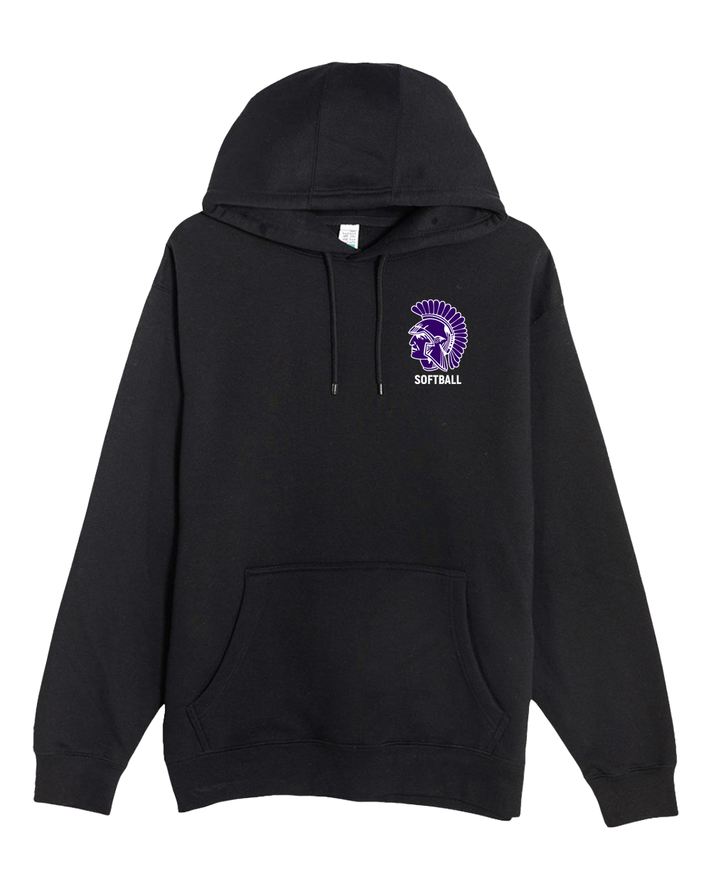 Barnesville Softball - Black Hoodie Value - Left Chest