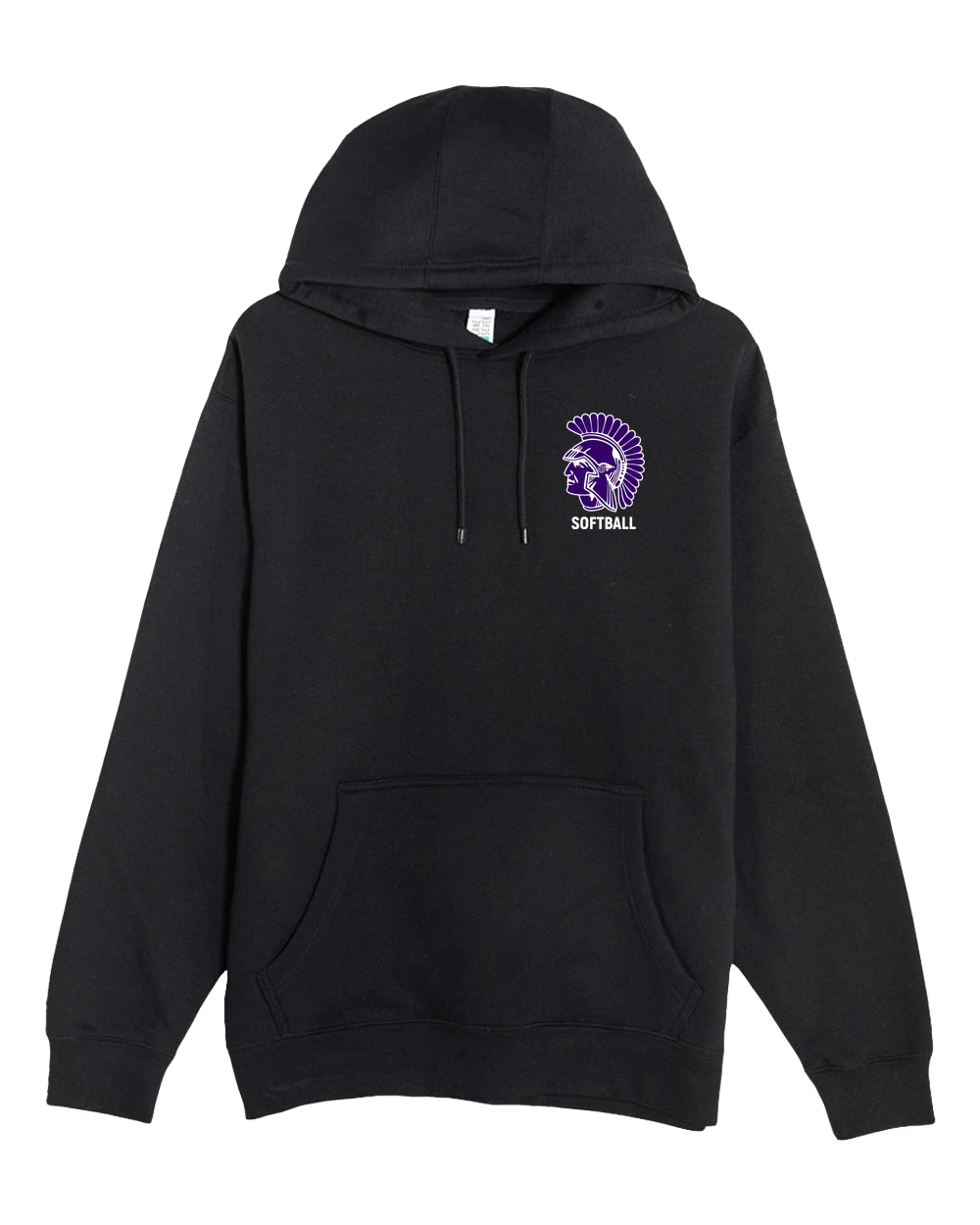 Barnesville Softball - Black Hoodie Value - Left Chest