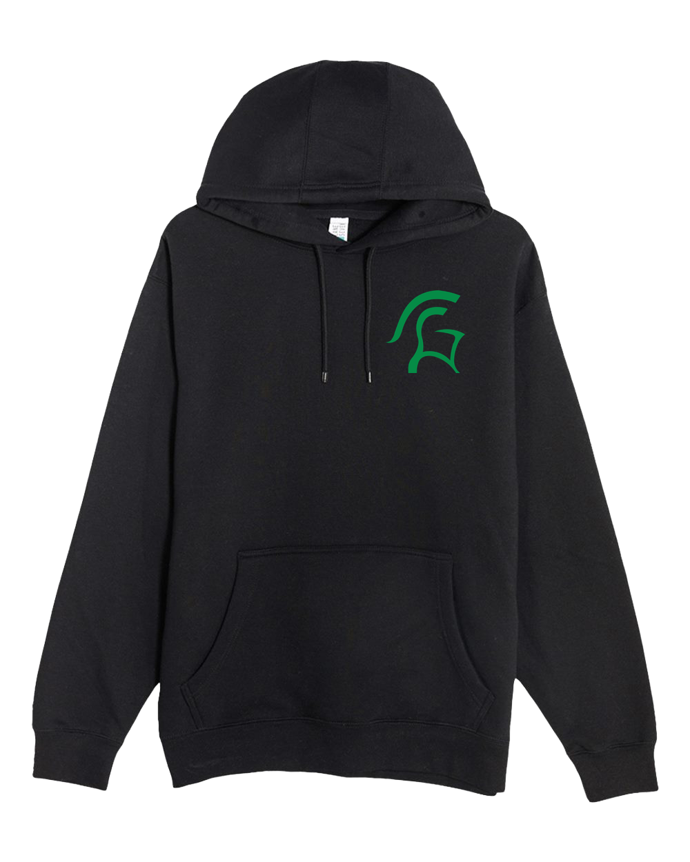 La Crescent Softball - Black Hoodie Value - Left Chest