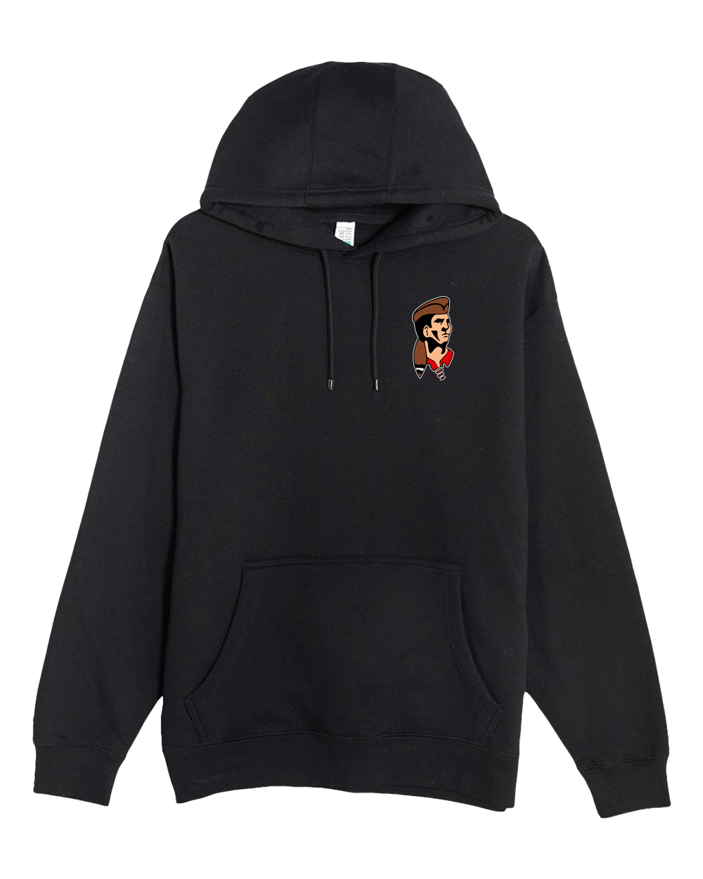 Logan Baseball - Black Hoodie Value - Left Chest
