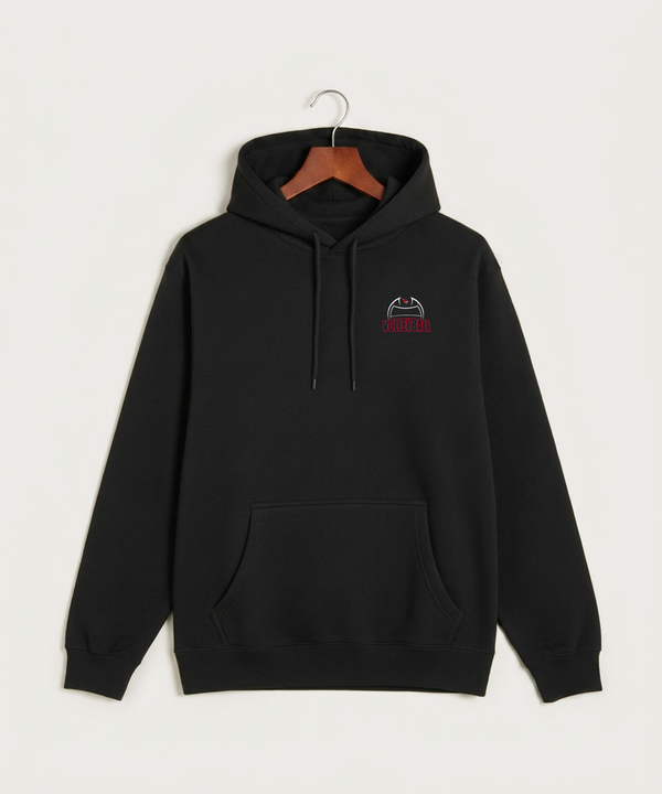 Ely Memorial High School Volleyball (Girls) - Black Hoodie Value - Left Chest