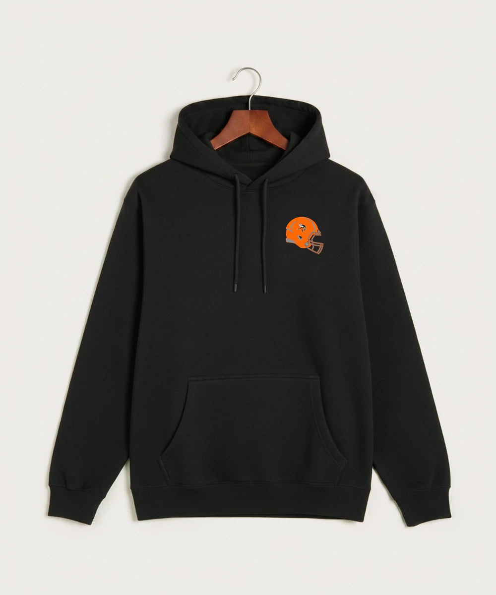 Littlefork Big Falls High School Football (Boys) - Black Hoodie Value - Left Chest