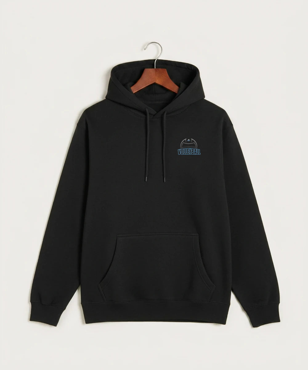 Long Prairie Grey Eagle High School Volleyball (Girls) - Black Hoodie Value - Left Chest