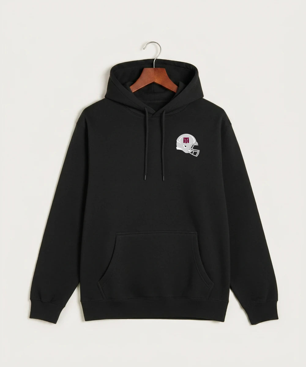 Two Harbors High School Football (Boys) - Black Hoodie Value - Left Chest