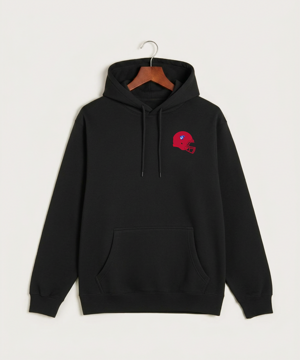 Upsala High School Football (Boys) - Black Hoodie Value - Left Chest