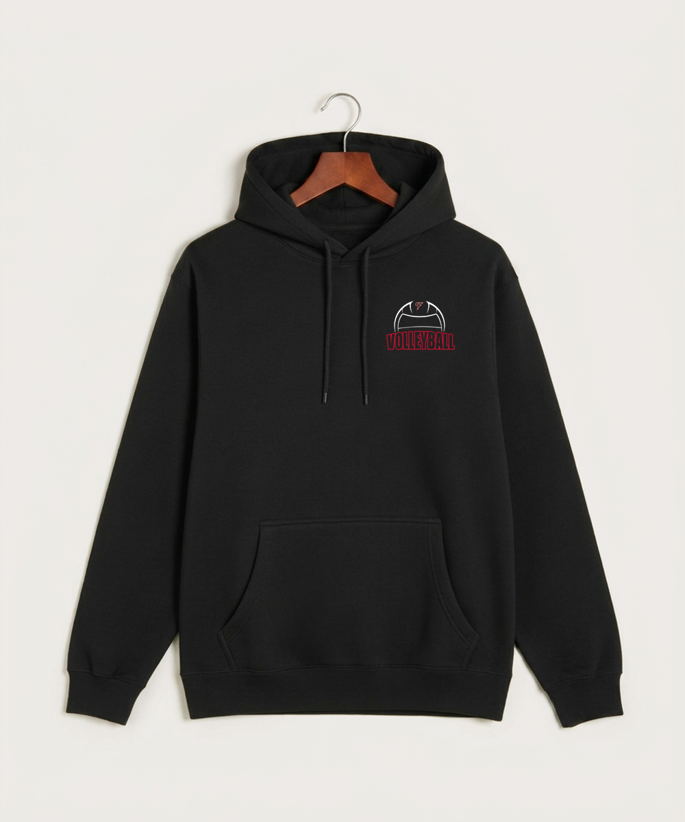 Cannon Falls High School Volleyball (Girls) - Black Hoodie Value - Left Chest