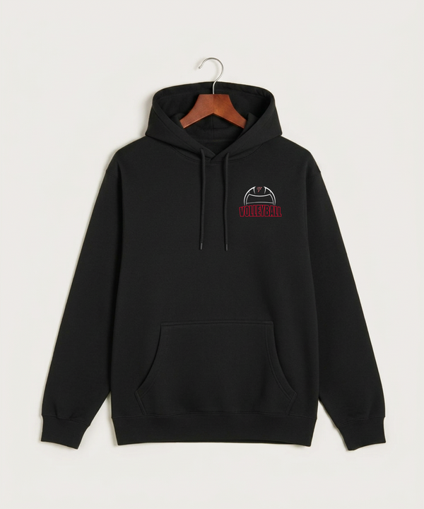 Cannon Falls High School Volleyball (Girls) - Black Hoodie Value - Left Chest