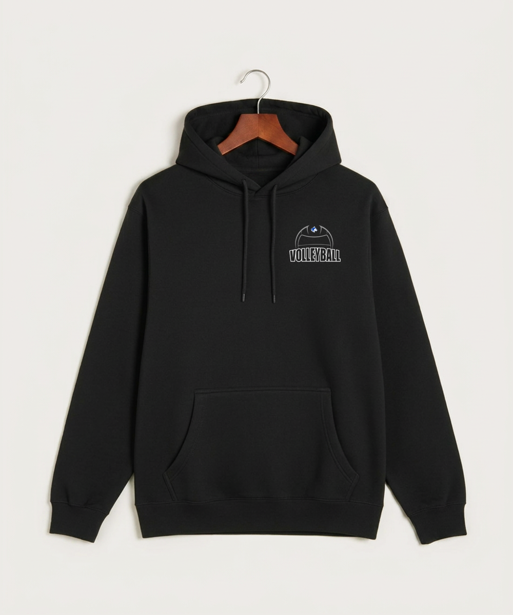 Owatonna High School Volleyball (Girls) - Black Hoodie Value - Left Chest