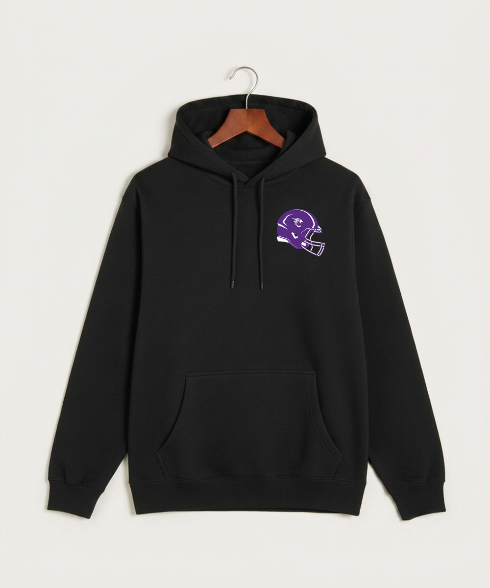 Granada-Huntley-East Chain/Truman Football (Boys) - Black Hoodie Value - Left Chest