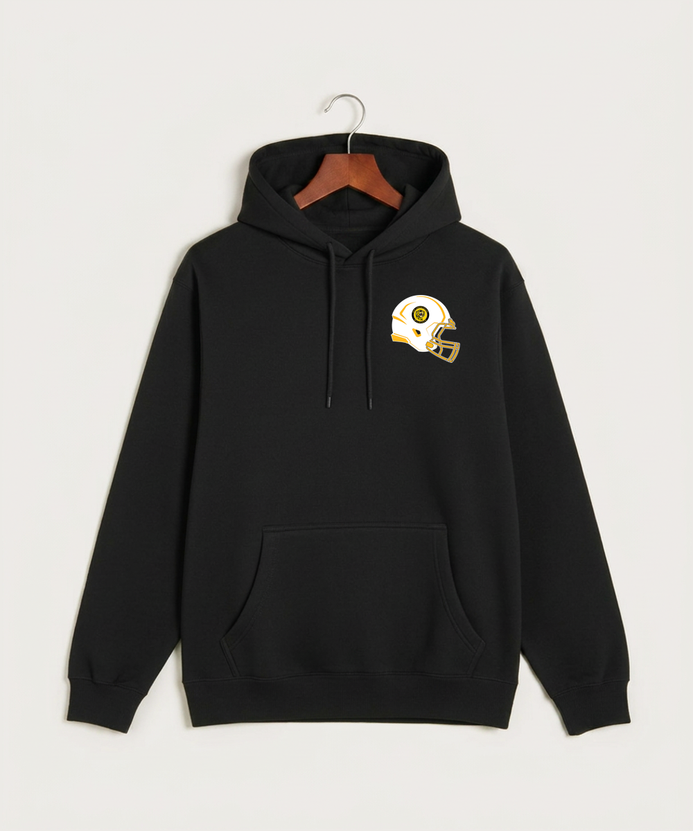 New London Spicer High School Football (Boys) - Black Hoodie Value - Left Chest