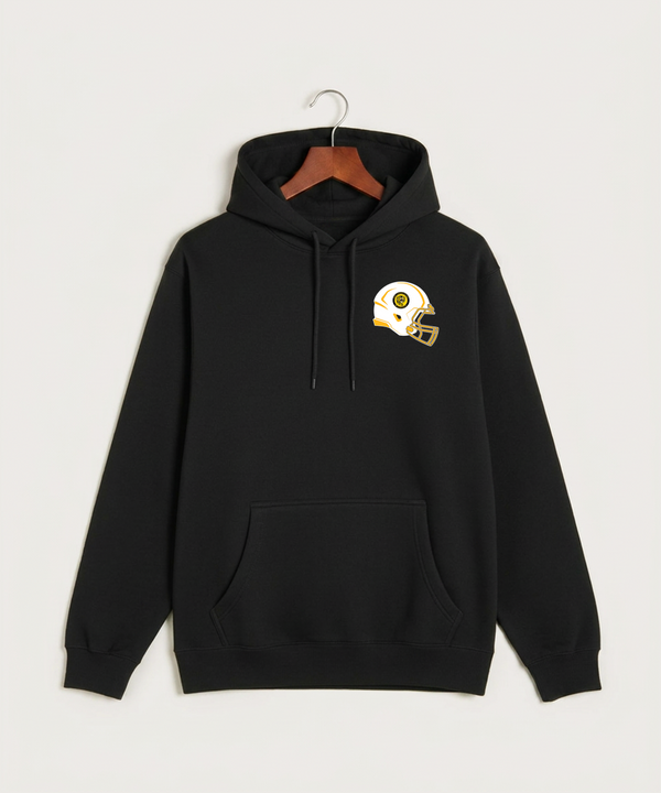 New London Spicer High School Football (Boys) - Black Hoodie Value - Left Chest