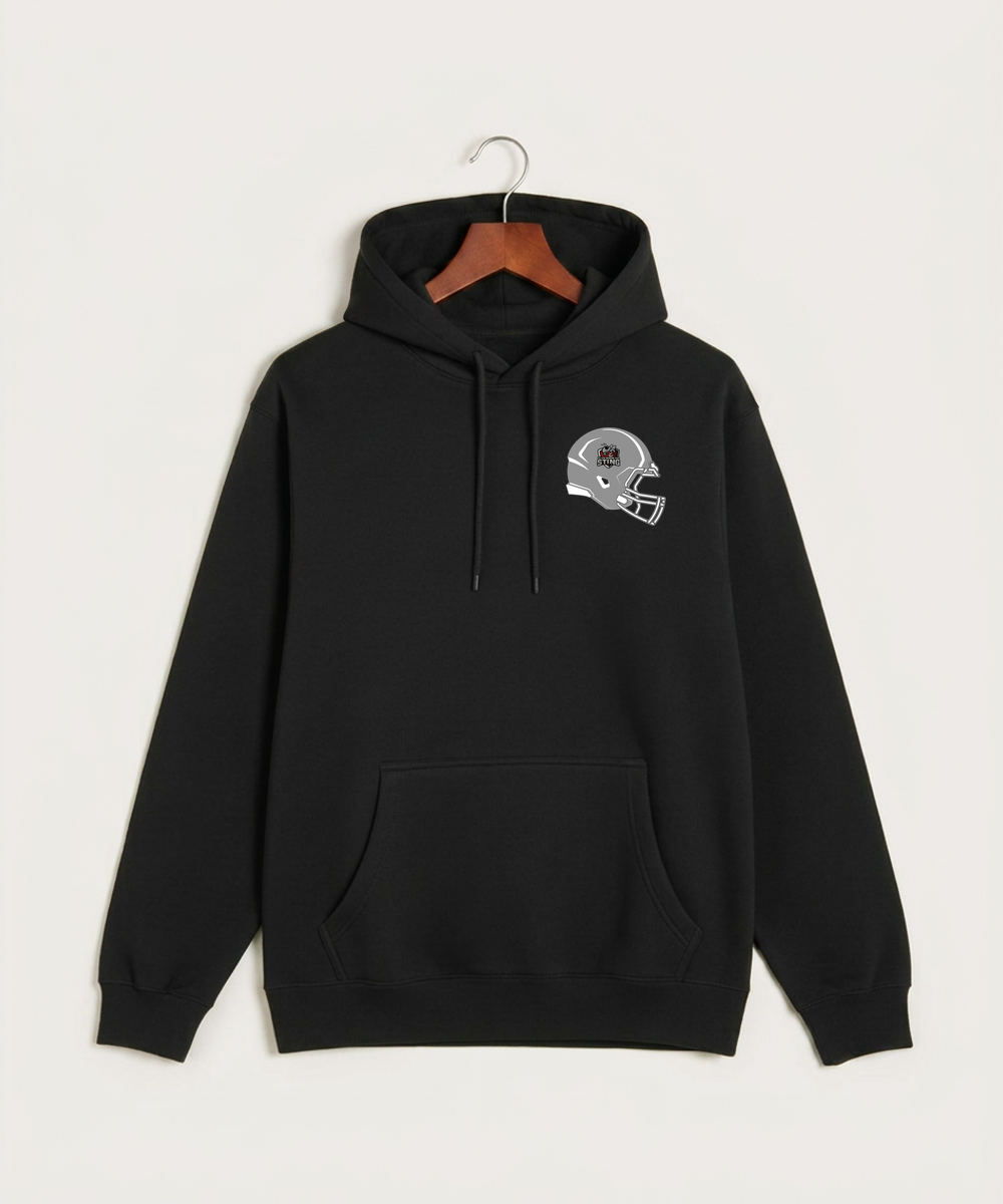 Yellow Medicine East High School Football (Boys) - Black Hoodie Value - Left Chest