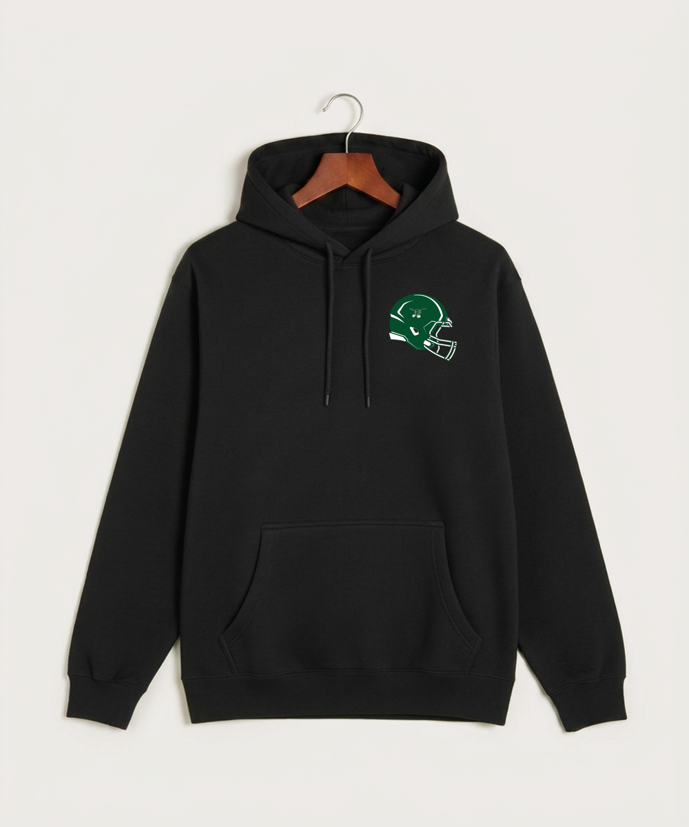 West Fargo High School Football (Boys) - Black Hoodie Value - Left Chest