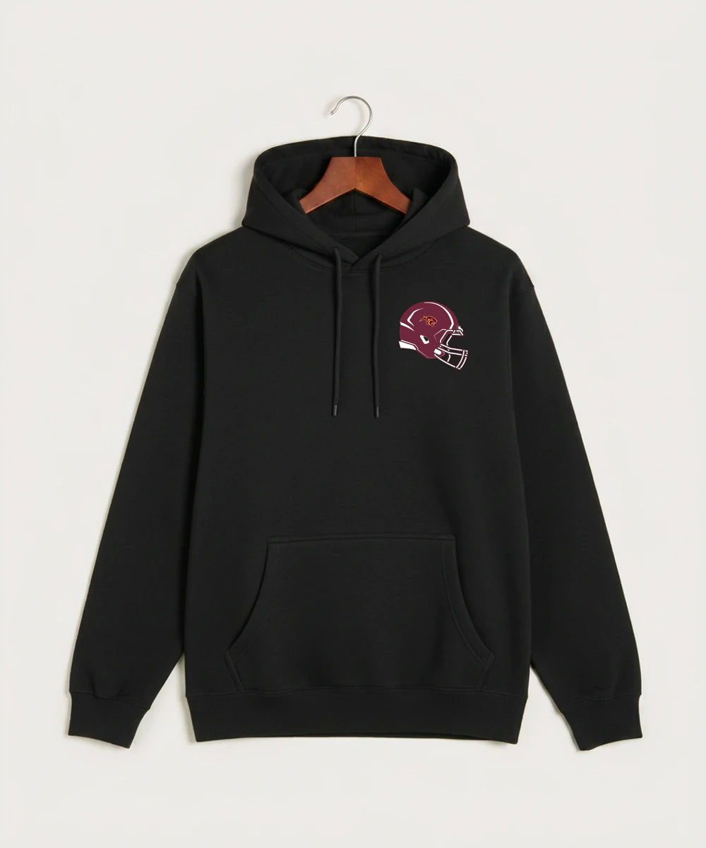 Pine Island High School Football (Boys) - Black Hoodie Value - Left Chest