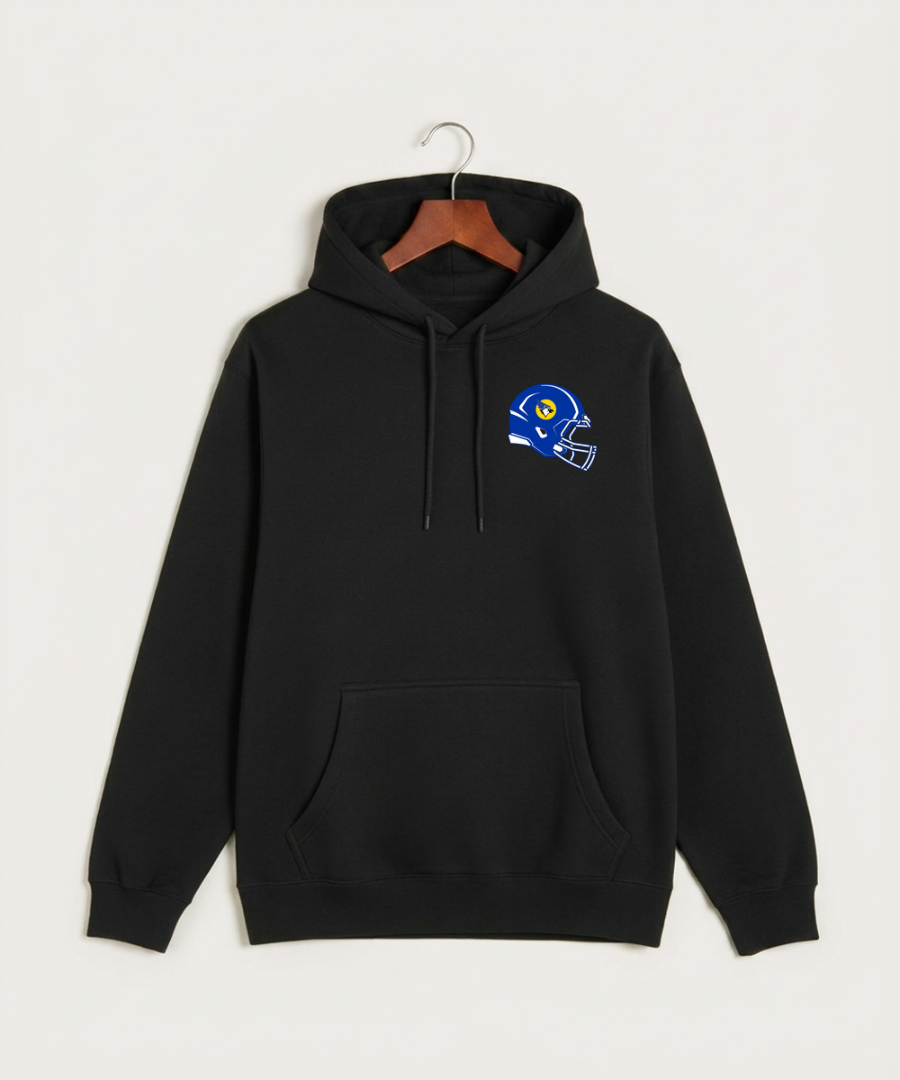 Waseca High School Football (Boys) - Black Hoodie Value - Left Chest