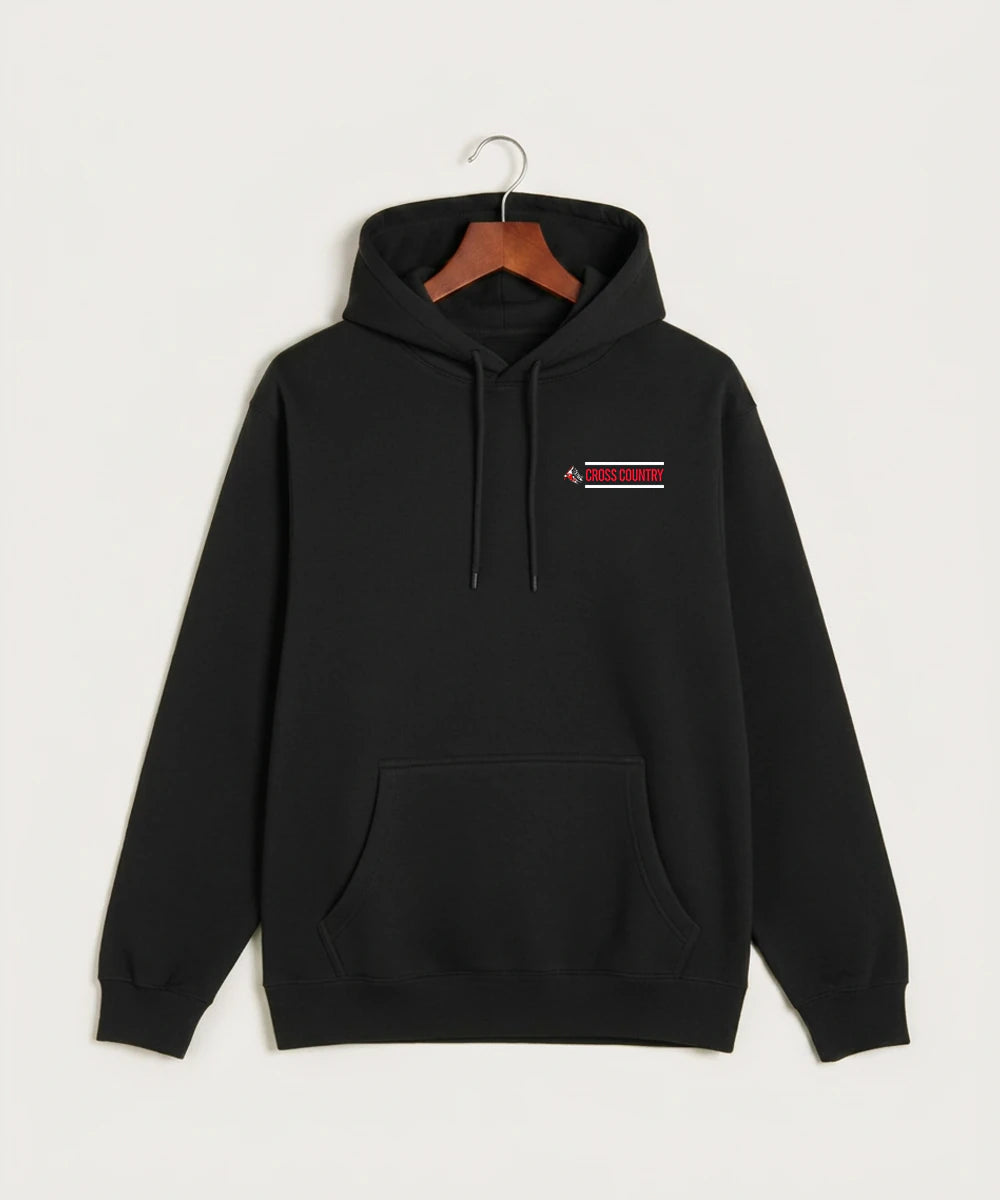 John Marshall High School Cross Country (Coed) - Black Hoodie Value - Left Chest