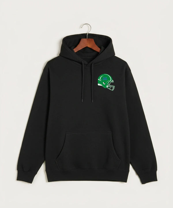 Minnewaska Area High School Football (Boys) - Black Hoodie Value - Left Chest