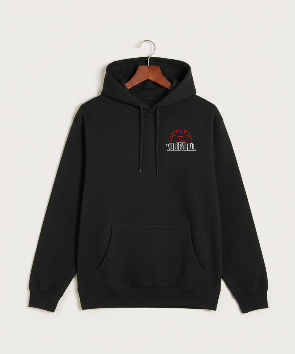 Davenport Central High School Volleyball (Girls) - Black Hoodie Value - Left Chest