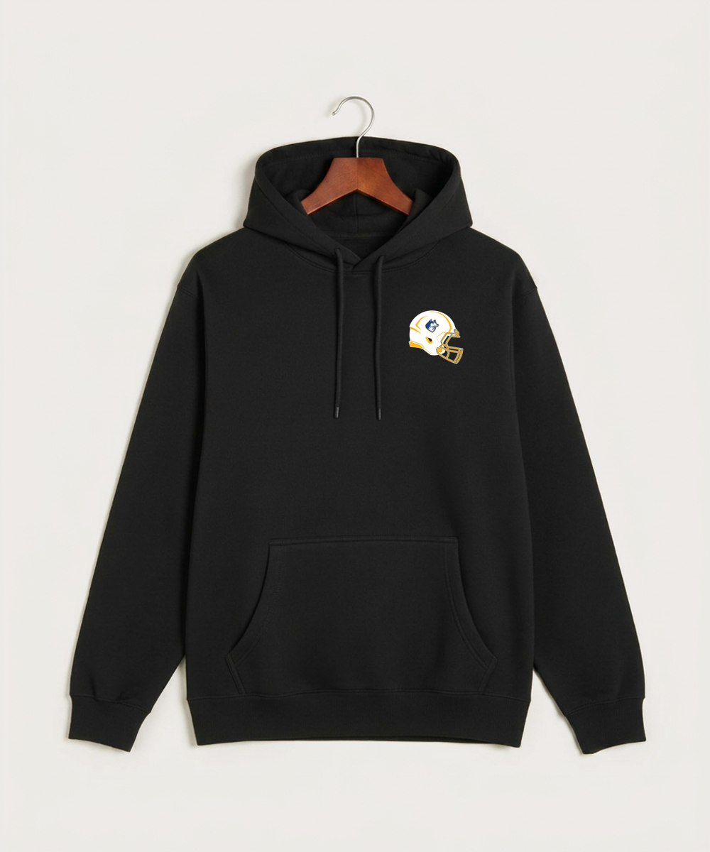 Bigfork Senior High School Football (Boys) - Black Hoodie Value - Left Chest