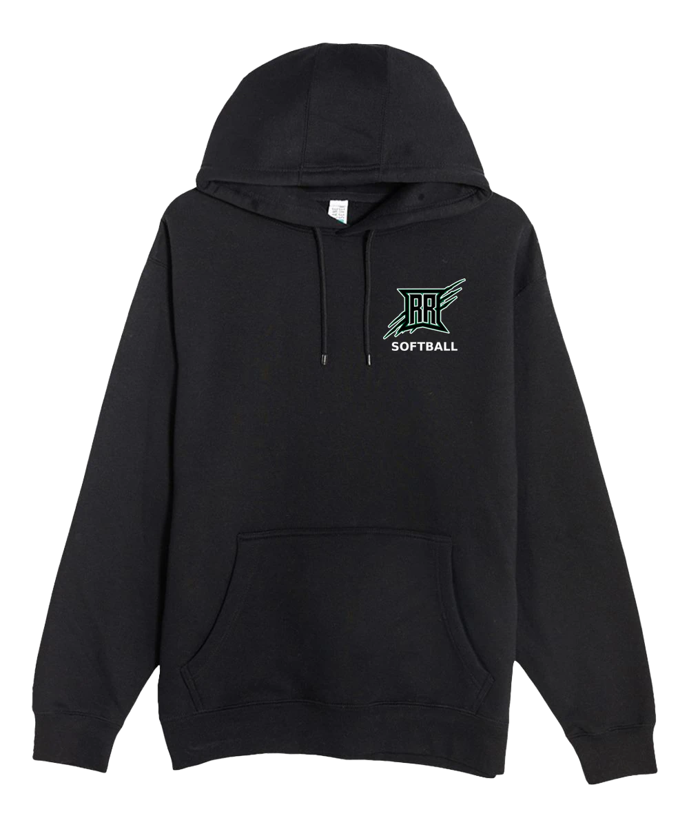 Rock Ridge Softball - Black Hoodie Value - Left Chest