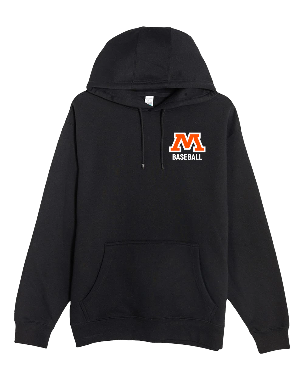 Moorhead Baseball - Black Hoodie Value - Left Chest