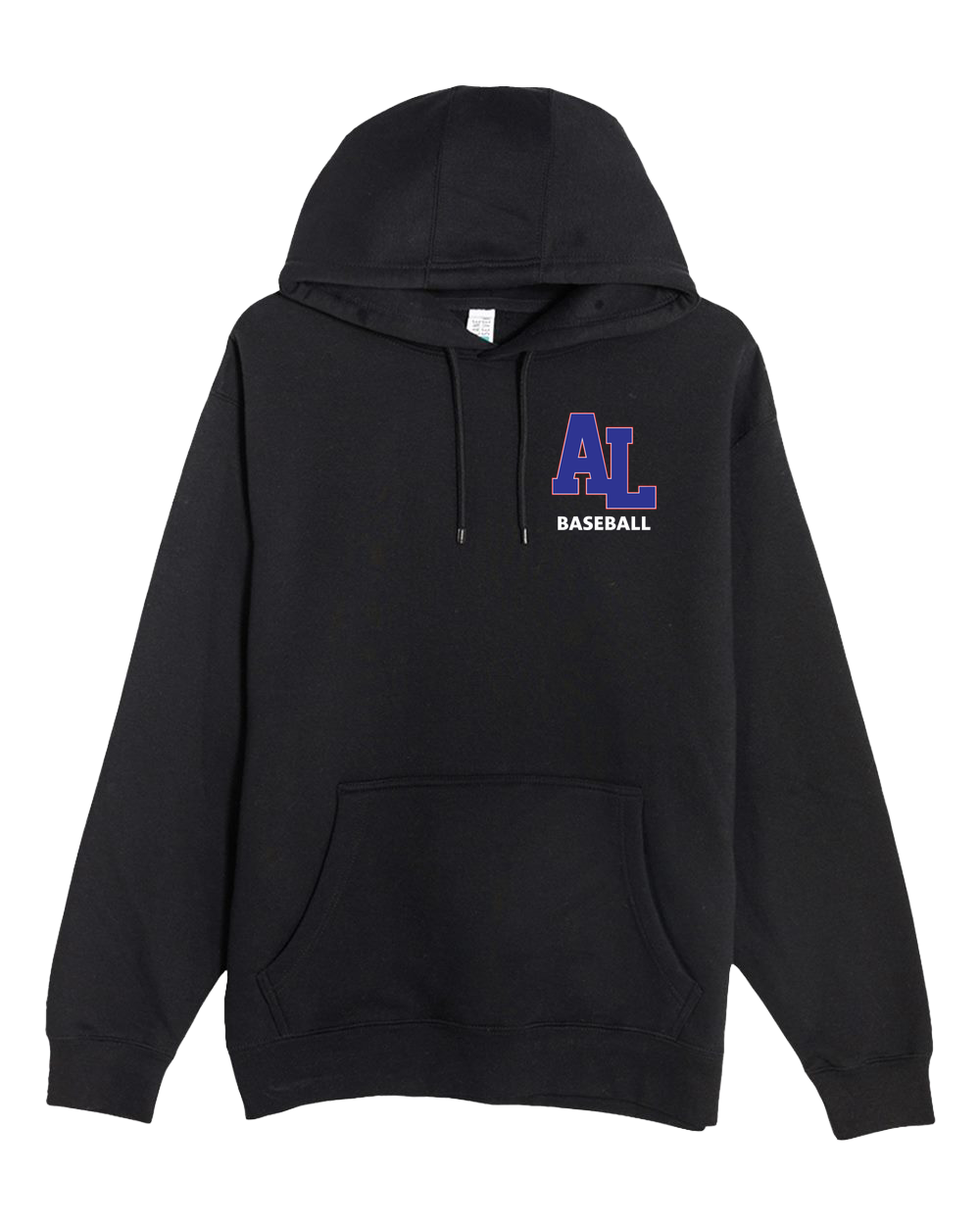 Albert Lea Youth Baseball - Black Hoodie Value - Left Chest