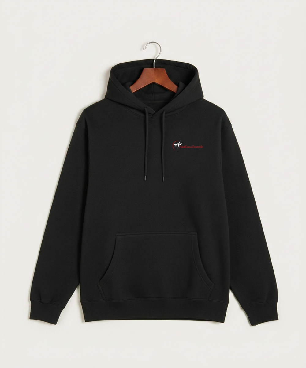 Point Dance Ensemble Dance - Black Hoodie Value - Left Chest