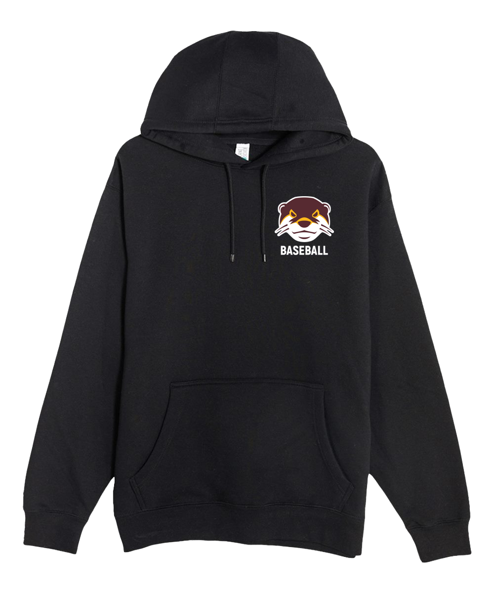 Fergus Falls Baseball - Black Hoodie Value - Left Chest