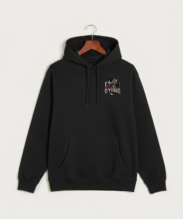 Yellow Medicine East High School Football (Boys) - Black Hoodie Value - Left Chest