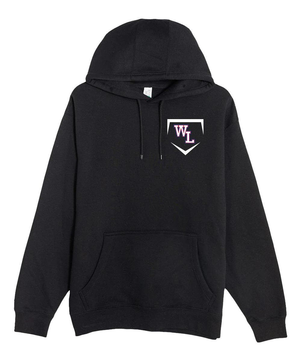 Wisconsin Lutheran Baseball - Black Hoodie Value - Left Chest