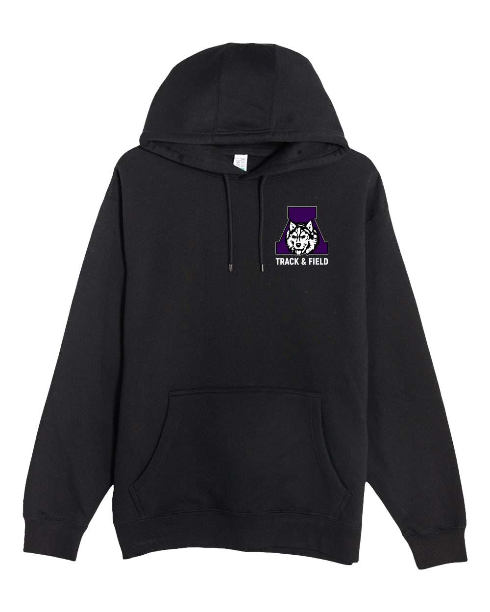Albany Track & Field - Black Hoodie Value - Left Chest