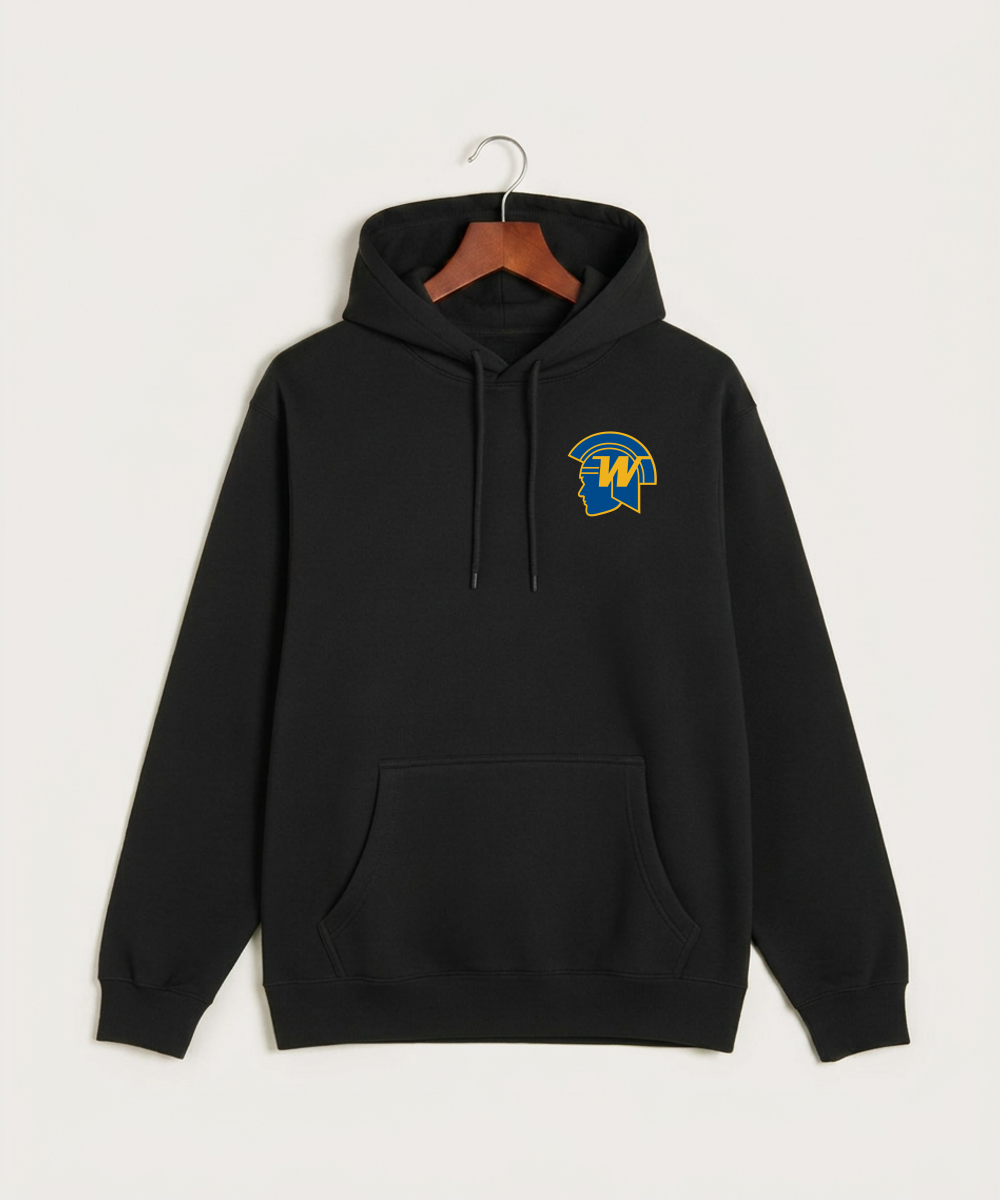 Wayzata High School Football (Boys) - Black Hoodie Value - Left Chest