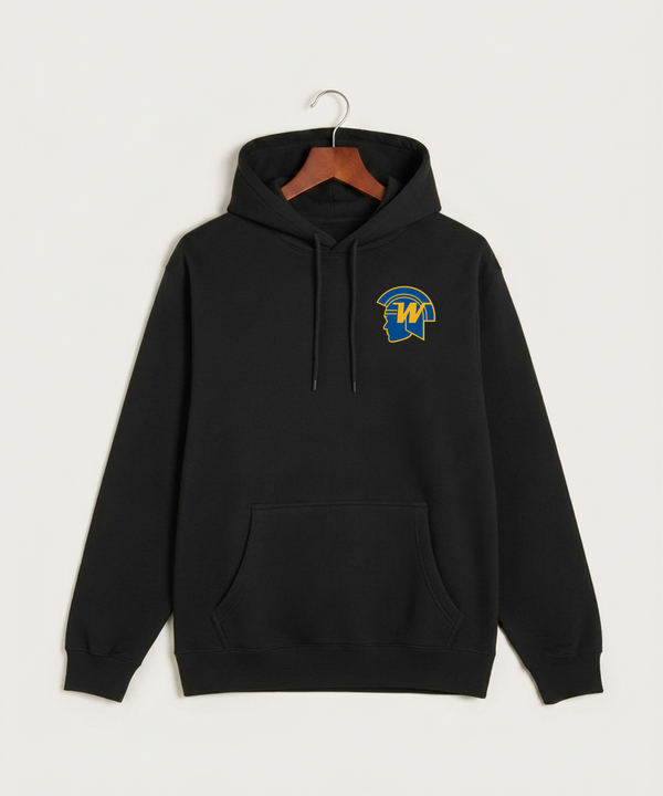 Wayzata High School Football (Boys) - Black Hoodie Value - Left Chest