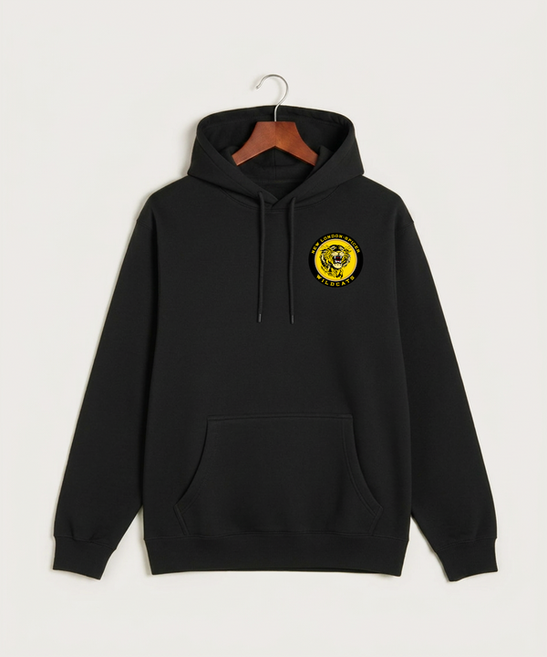New London Spicer High School Football (Boys) - Black Hoodie Value - Left Chest