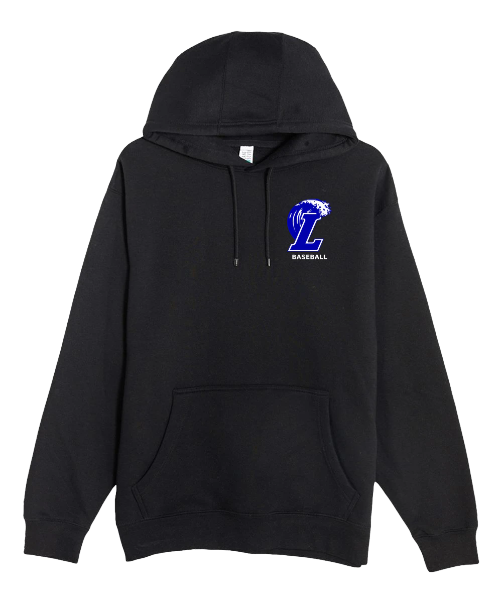 Lakeview Baseball - Black Hoodie Value - Left Chest